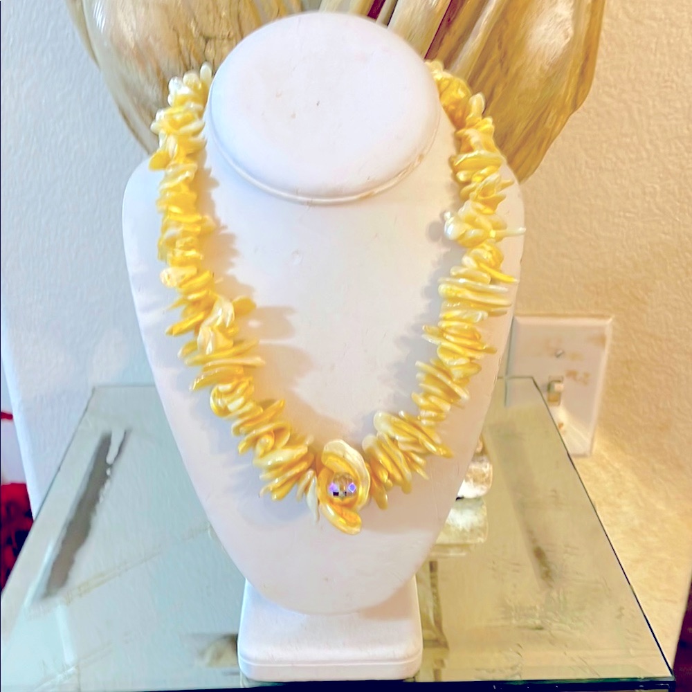 Bornemisa Mermaid Collection Sea Shells Crystal Necklace